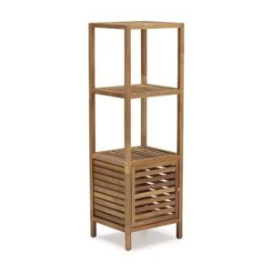 Boekenkast Pasay van walnoot hout, 123 cm hoog met 1 deur VS Venta-stock