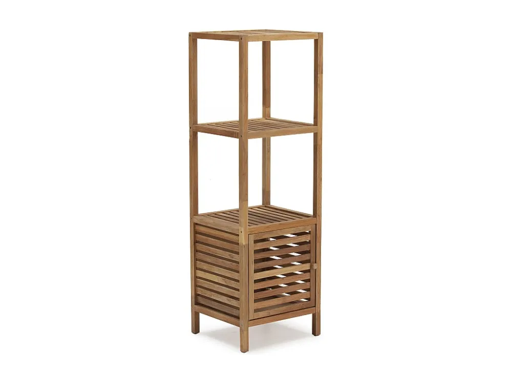 Boekenkast Pasay van walnoot hout, 123 cm hoog met 1 deur VS Venta-stock