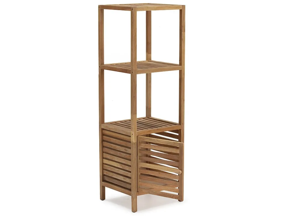 Boekenkast Pasay van walnoot hout, 123 cm hoog met 1 deur VS Venta-stock