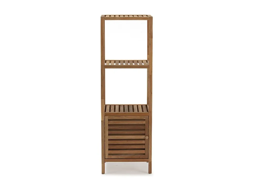 Boekenkast Pasay van walnoot hout, 123 cm hoog met 1 deur VS Venta-stock