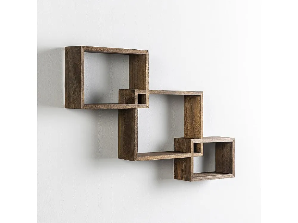Set van 3 vierkante Iago wandplanken VS Venta-stock
