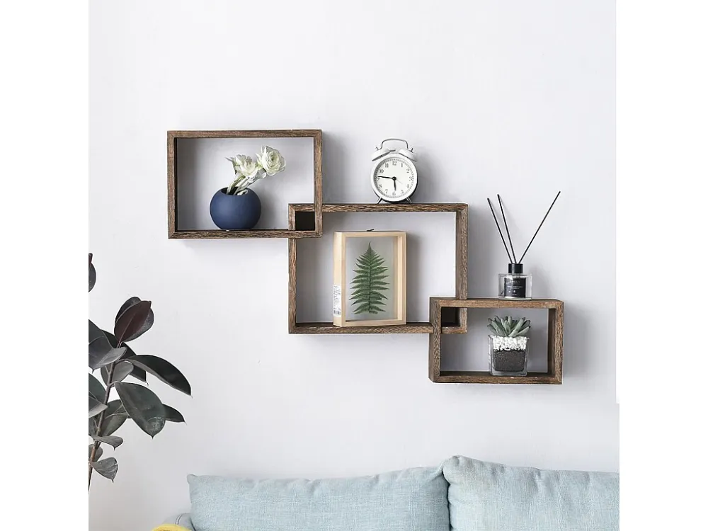 Set van 3 vierkante Iago wandplanken VS Venta-stock