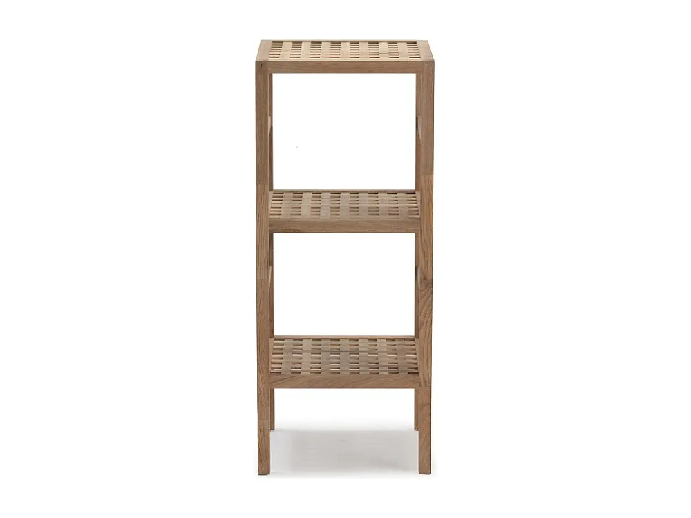 Walnoot houten Alam boekenplank, 85 cm hoogte met 3 niveaus. VS Venta-stock