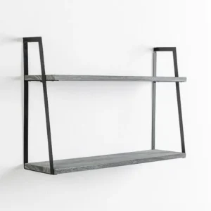 Wandplank Eloi met 2 niveaus Grijs VS Venta-stock