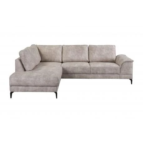 2BM - Hoeksalon Braga - Links - Stof - Beige - 200x85x250cm