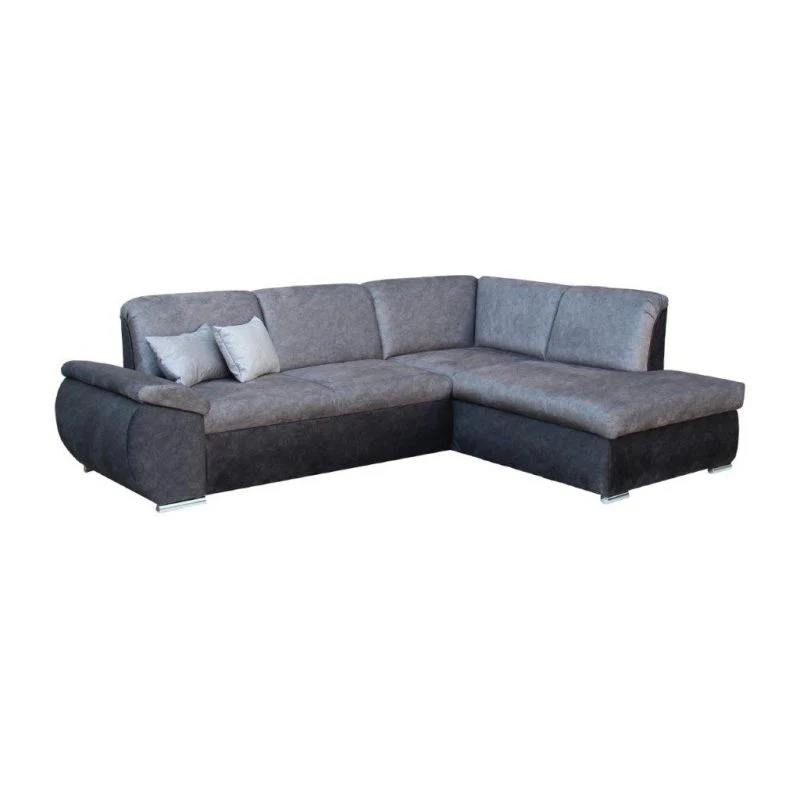 2BM - Hoeksalon Carobel - Rechts - Kunstleder/Stof - Grijs - 200x76x275cm