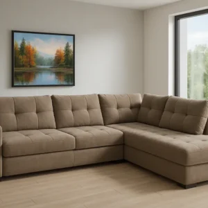 2BM - Hoeksalon Marseille - Rechts - Stof - Grijs - 270x85x220cm
