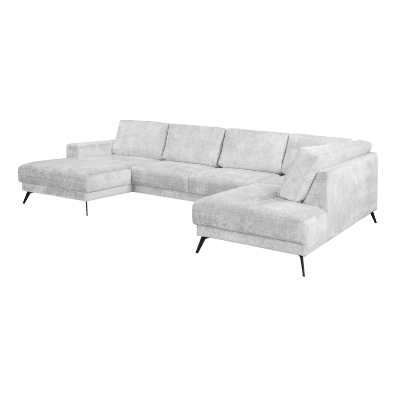 2BM - Hoeksalon Orion - Rechts - Stof - Wit Boucle - - 150x330x200cm