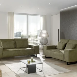 MLM - Salon Natalie 3+2-zit - Stof - Groen - 174/204x93x70cm Alcos