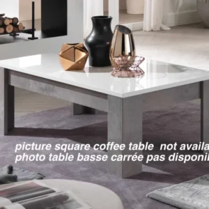 MLM - Salontafel Greta - Hoogglans - Wit - 100x42x100cm Alcos