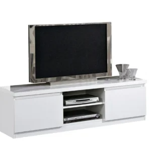 MLM - TV-Meubel Roma - Hoogglans - Wit - 150x45x50cm Alcos