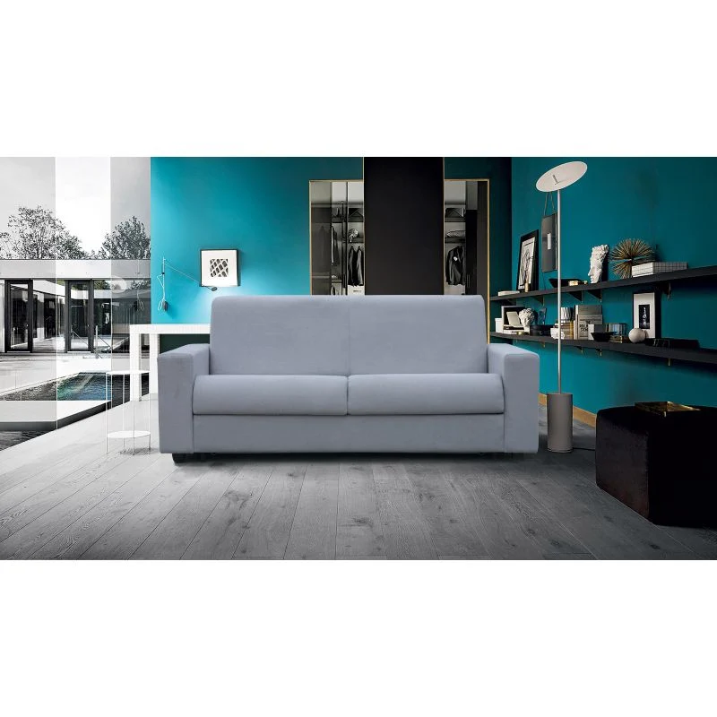 Altoni - Zetelbed Coco - Stof - Grijs - 196x85x95cm
