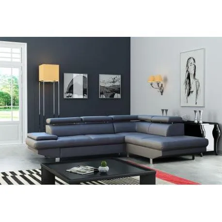 Hoeksalon Jet - Rechts - Kunstleder - Taupe - 295x82x255cm betaline
