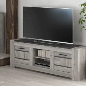 JAD - TV-Meubel Tom - Grijze Eik - 155x59x43cm Dullaert