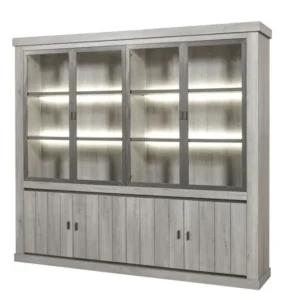 GBO - Bibliotheek Mathieu - Dark forrest eik - 250x225x49cm