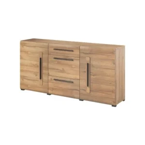 Dressoir Tulas D23S - Eik/Wit - Twee kleuren - 180x86x39cm Helvetia