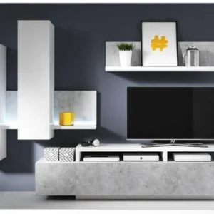 HVZ - Salontafel Bota - Wit/Marmerlook Helvetia