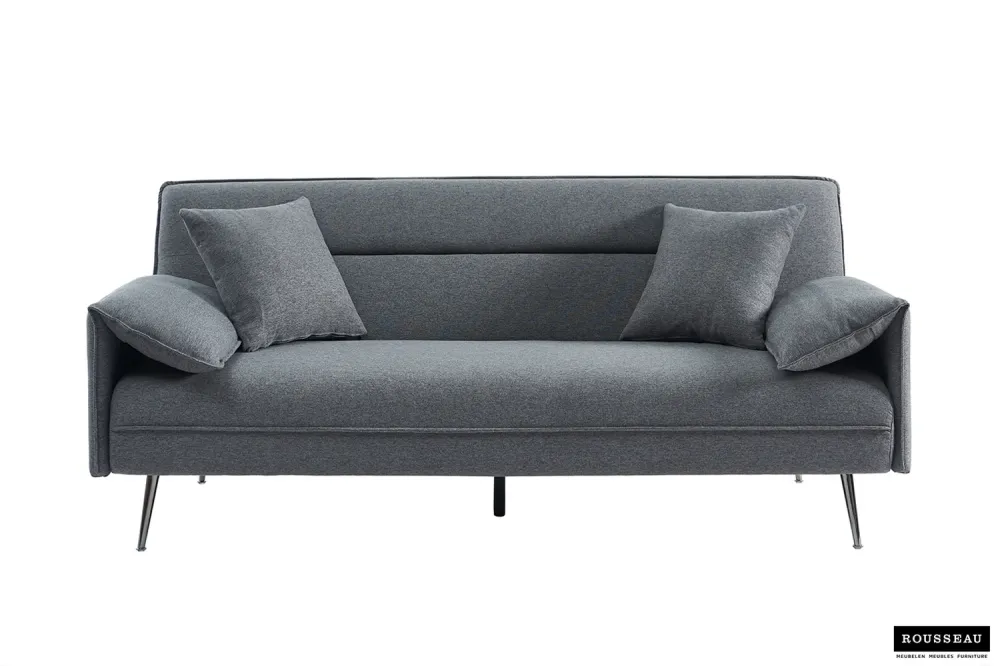 Rousseau - Clic-clac zetelbed Sivas - Grijs - 95x199x89 cm