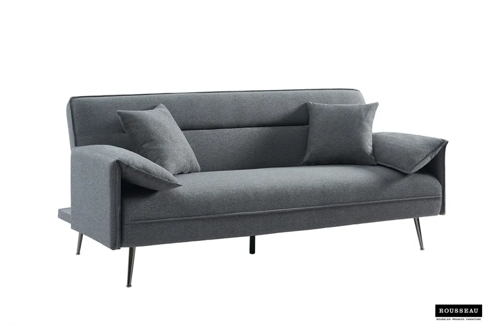 Rousseau - Clic-clac zetelbed Sivas - Grijs - 95x199x89 cm