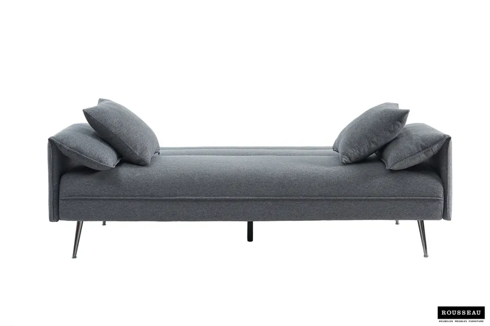 Rousseau - Clic-clac zetelbed Sivas - Grijs - 95x199x89 cm