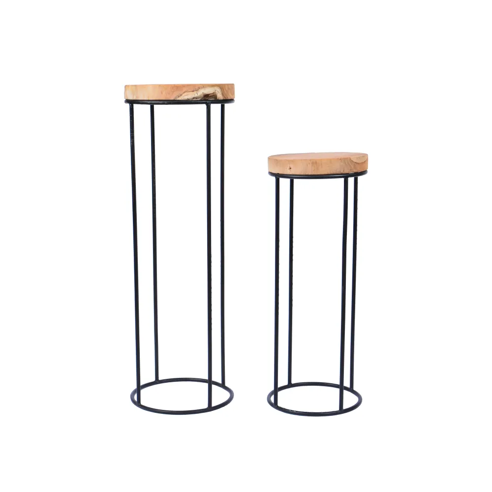 Teakhouten Plantentafel Svara Tall Men Standing