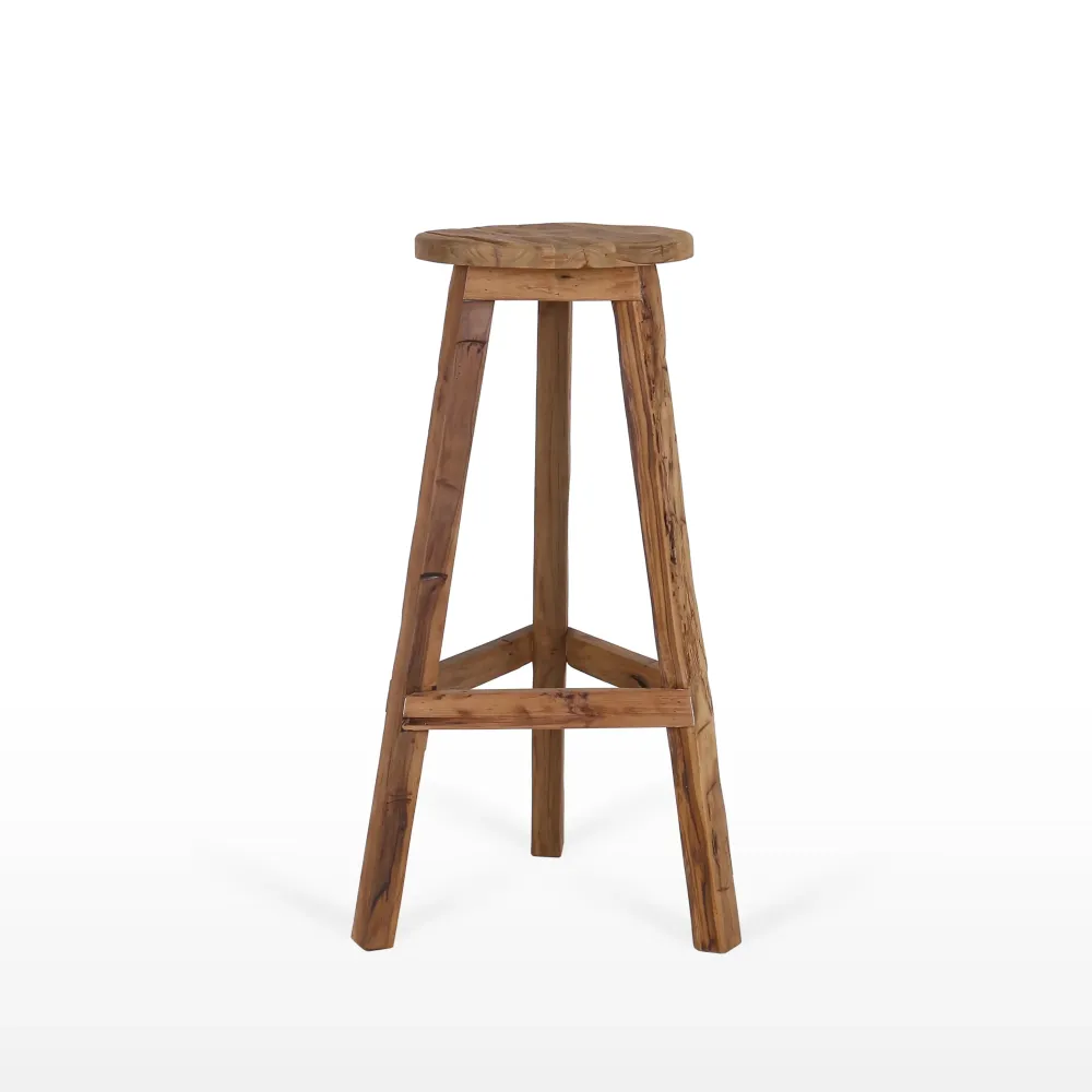 Vintage kruk Baliak teakhout Tall Men Standing