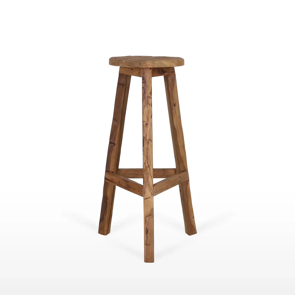 Vintage kruk Baliak teakhout Tall Men Standing