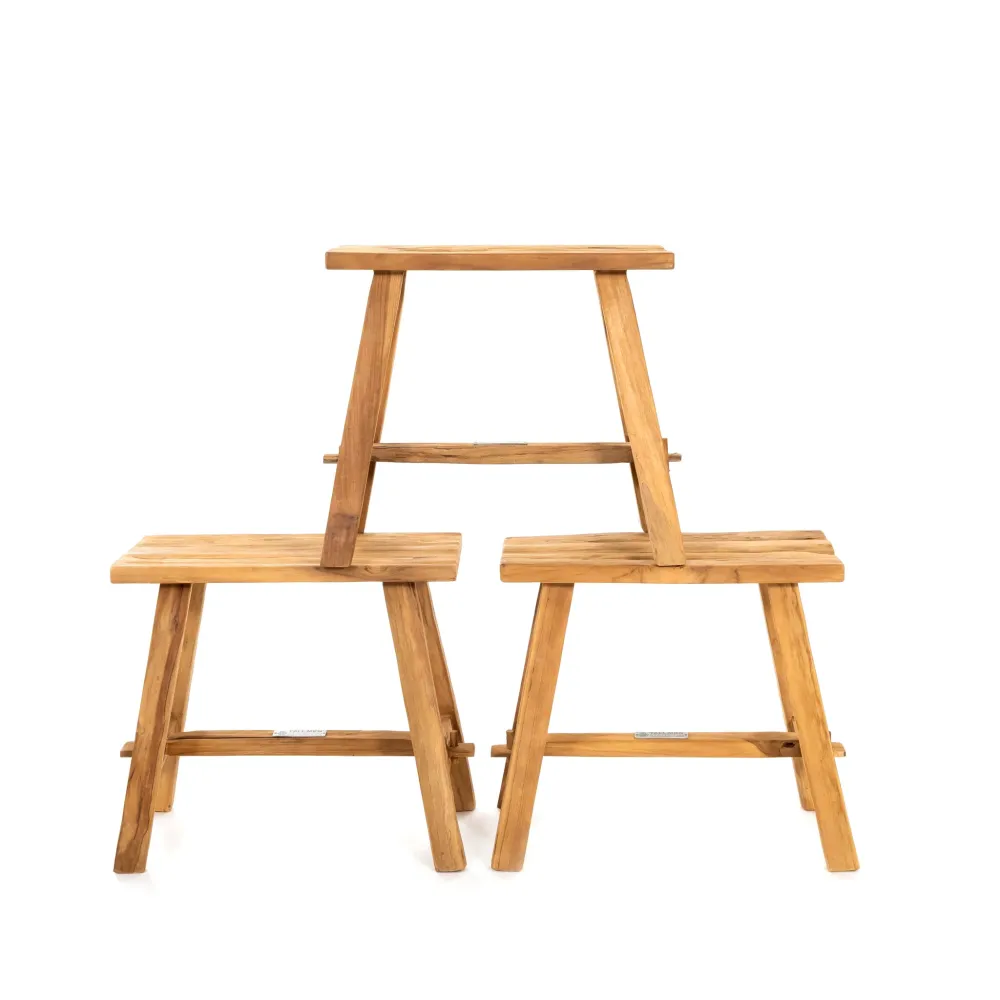 Vintage krukje Burak teakhout Tall Men Standing