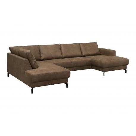 2BM - Hoeksalon Kristina - Rechts - Stof - Bruin - 200x305x150cm vendor-unknown