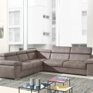 Hoeksalon Carl - Links - Stof - Grijs - 264x85x305cm vendor-unknown