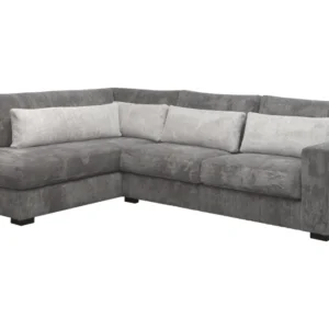 Hoeksalon Sunshine - Links - Stof - Grijs - 230x85x310cm vendor-unknown