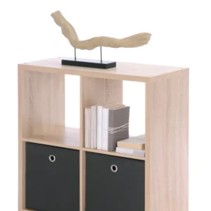 Room divider Kolom - Lichte Eik - 4 opbergvakken - 155x156x33cm vendor-unknown