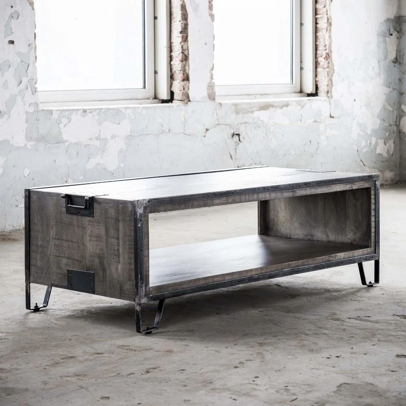ZST - Salontafel Rift - Grijs/Zwart - 135x46x65cm Zijlstra